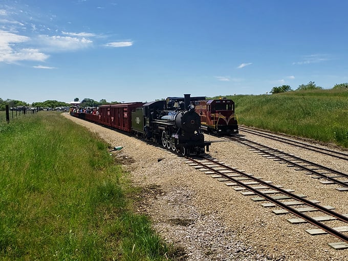 All aboard the giggle express! This pint-sized train delivers more smiles per mile than a clown car.