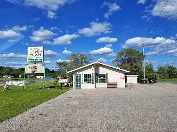 More than meets the eye! This unassuming shop cranks out pasties that could make a Yooper weep with joy.