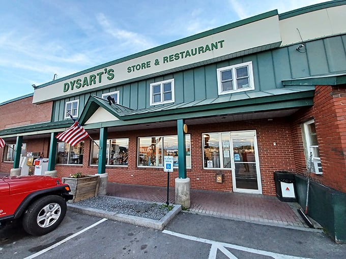 Road warrior's rest stop! Dysart's is where weary travelers refuel both their vehicles and their appetites.