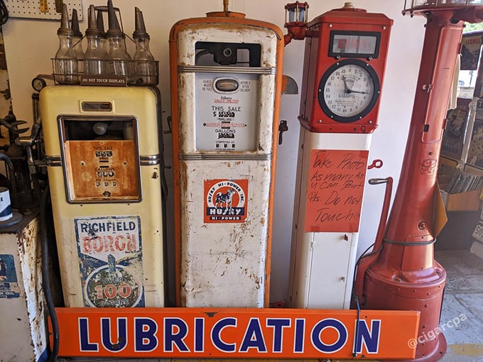 Pump it up! These gas pumps are the grandfather clocks of the automotive world - stately, intricate, and full of stories.