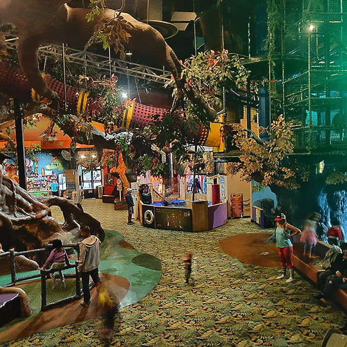 Step inside and let your jaw drop! This indoor jungle would make even Tarzan feel right at home, minus the loincloth dress code.