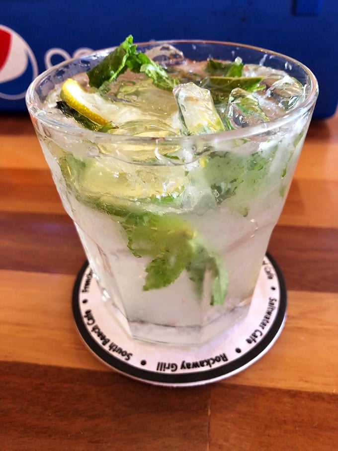 Minty fresh and ready to party! This mojito isn't just a drink, it's a vacation in a glass. Sip slowly and let the Florida vibes wash over you.