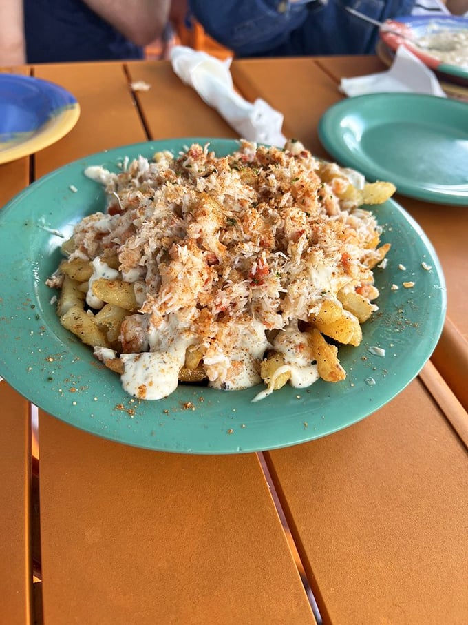 Fries, meet crab. Crab, meet taste buds. Frenchy's Garlic Crab Fries are a match made in seafood heaven – crispy, creamy, and utterly irresistible.