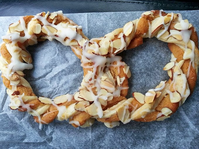 Meet the almond pretzel: part pastry, part work of art, all delicious. It's like a hug for your taste buds.