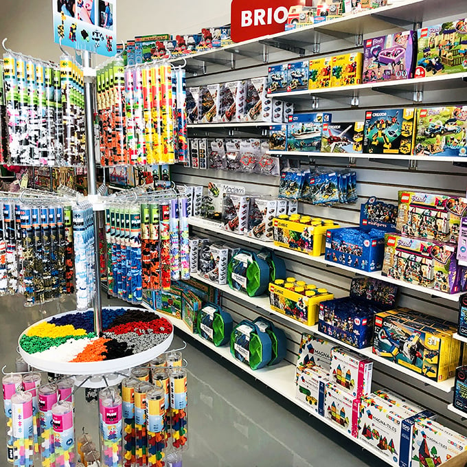 BRIO trains, LEGO bricks, and more – oh my! This aisle is every kid's dream and every parent's "just one more toy" nightmare.