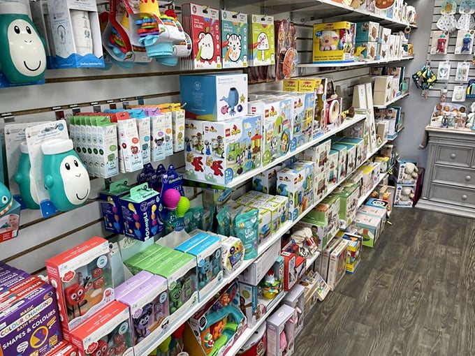 Baby's first toy paradise! These colorful gadgets will keep tiny hands busy and parents sane. It's a win-win situation, folks.