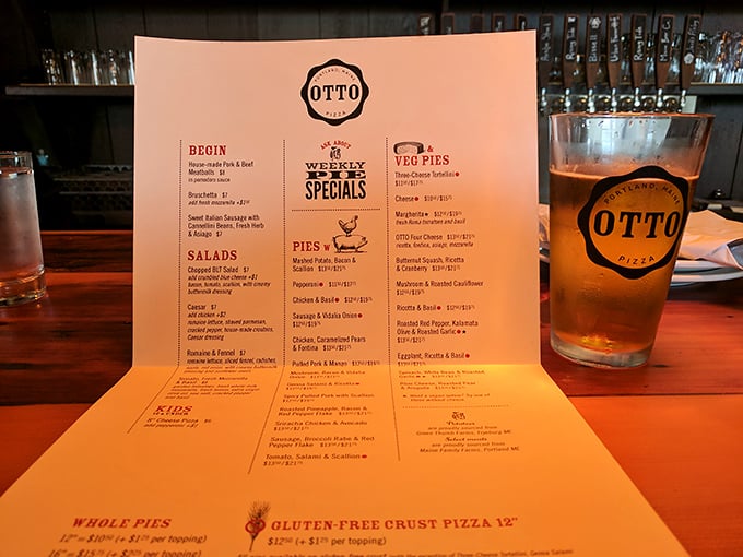 Behold, the menu of dreams! OTTO's offerings read like a love letter to adventurous eaters. Who knew pizza could be such a page-turner?