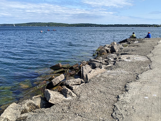 Lake life at its finest! Whether you're paddling or just floating, Clinch Park's waters are your oyster.