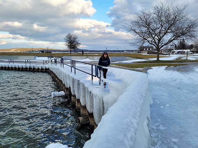 Winter wonderland or polar bear playground? Clinch Park's icy beauty proves that fun doesn't hibernate when temperatures drop.