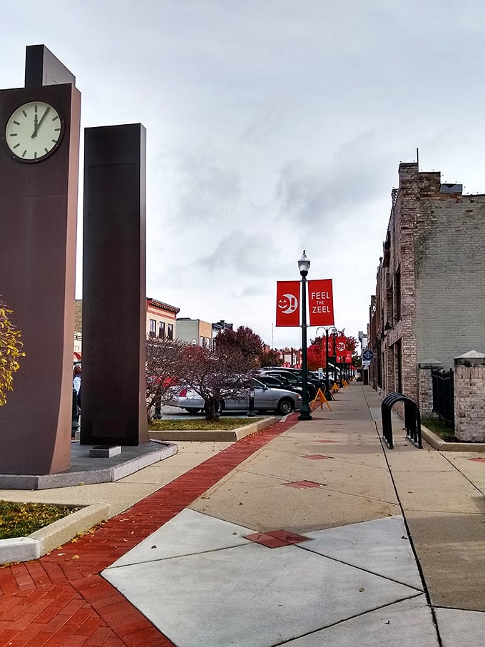 Zeeland's sidewalks are more than just concrete – they're red brick runways of small-town chic. Time to strut your stuff!