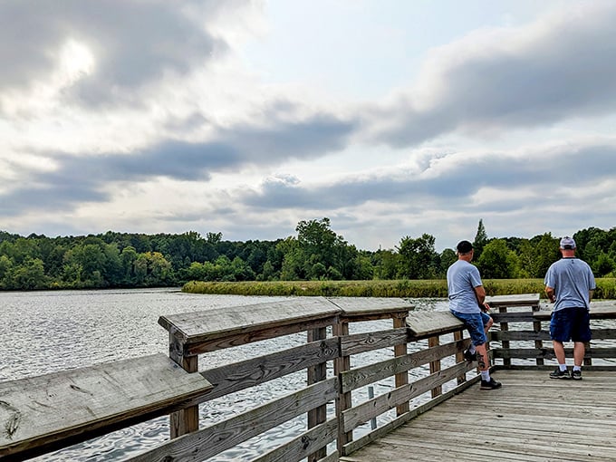 Nature's screensaver comes to life. This serene spot is perfect for contemplating life's big questions – or just your lunch options.