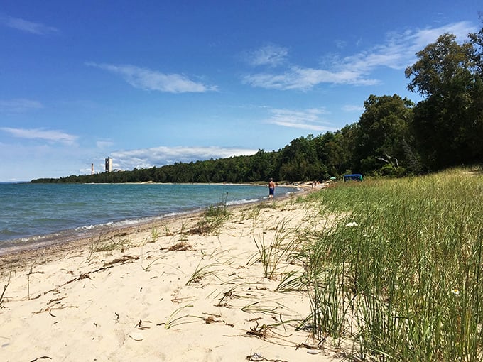 Forget the yellow brick road – this sandy path leads to a Great Lakes wonderland where the water's so blue, it puts the sky to shame.