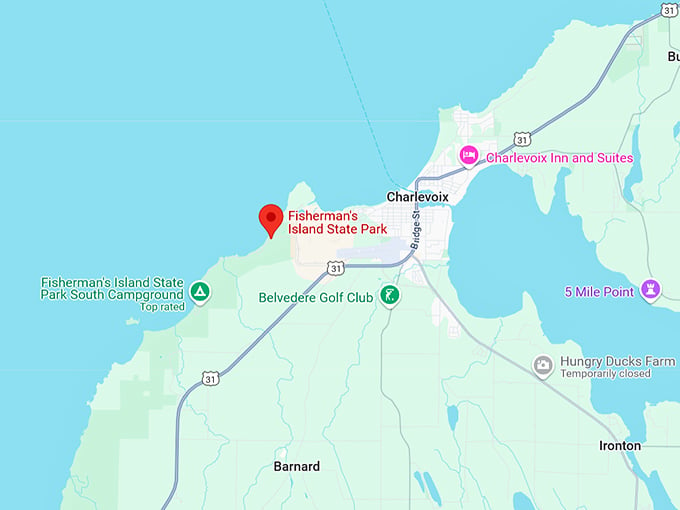 16. fisherman island state park map