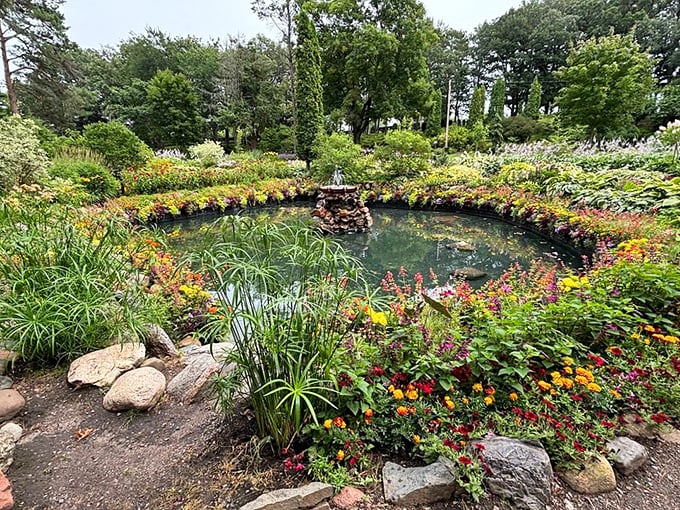 Who needs a wishing well when you've got this enchanting pond? Toss in a penny, and your garden dreams might just come true!