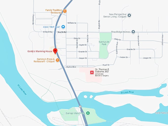 16 gordy's warming house map