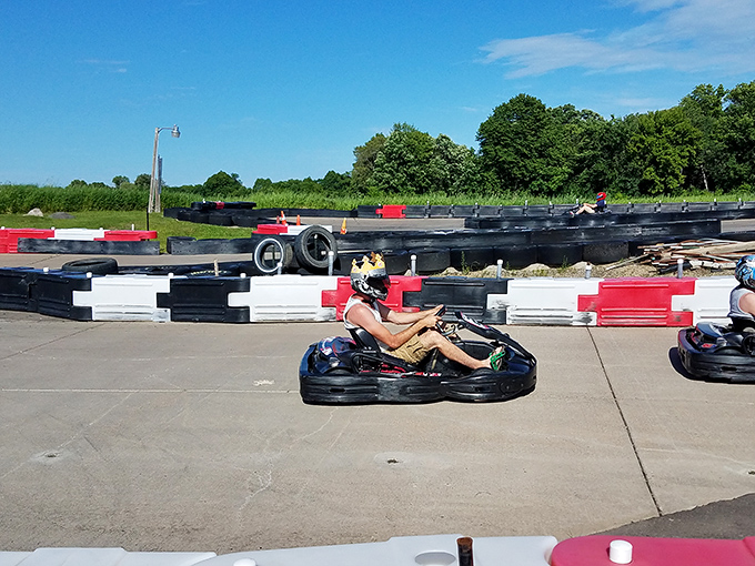 Friends who race together, brag together! Nothing bonds people quite like friendly competition and the shared thrill of almost wiping out on that hairpin turn.