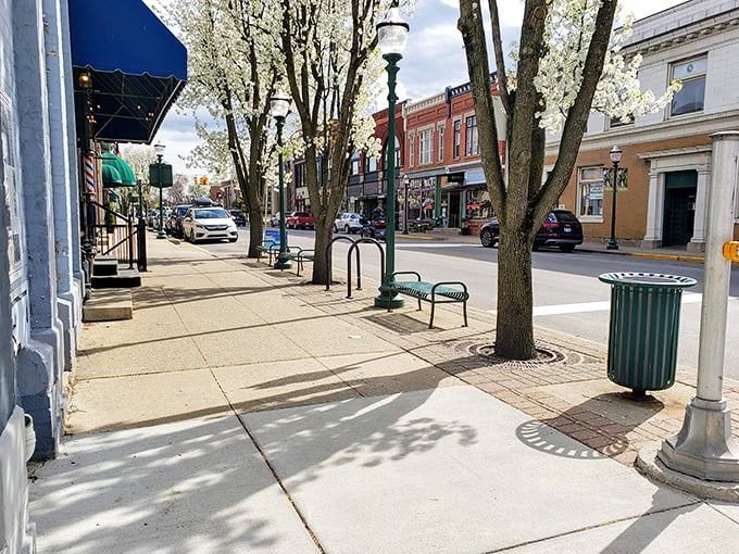 Shade, shops, and small-town charm. Chelsea's tree-lined sidewalks invite leisurely window shopping and impromptu chats with friendly locals.