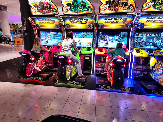 Motorcycle madness meets arcade action. It's like "Easy Rider" crashed into "Tron," and the result is pure adrenaline-pumping fun.