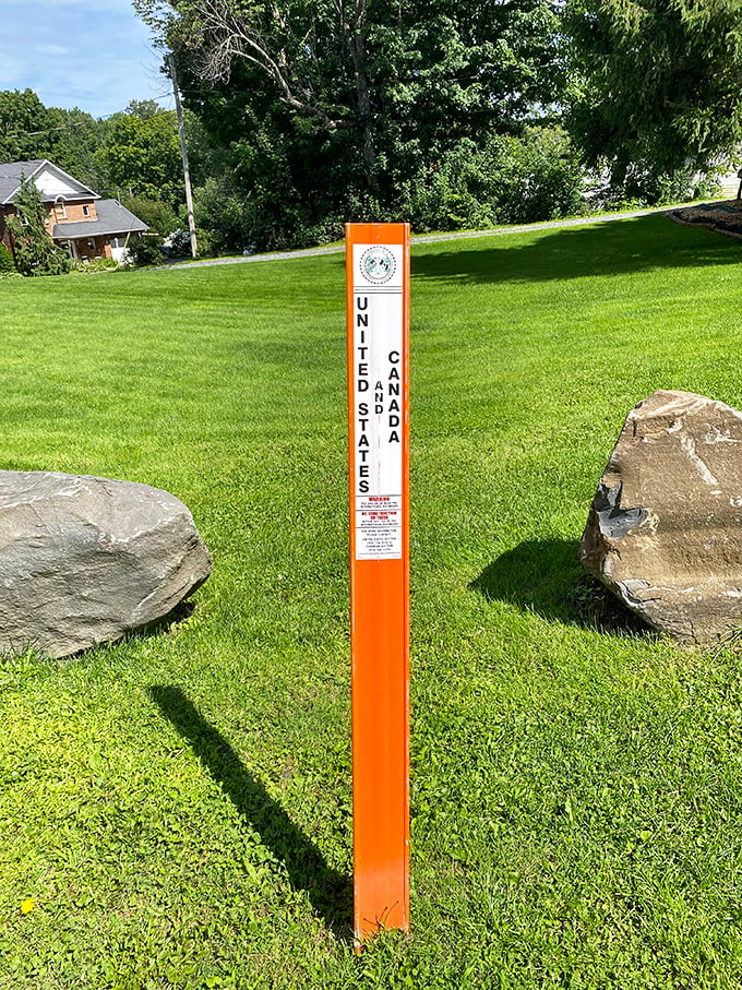 Orange you glad they marked the border? This post ensures your vacation photos are geographically correct to the inch!