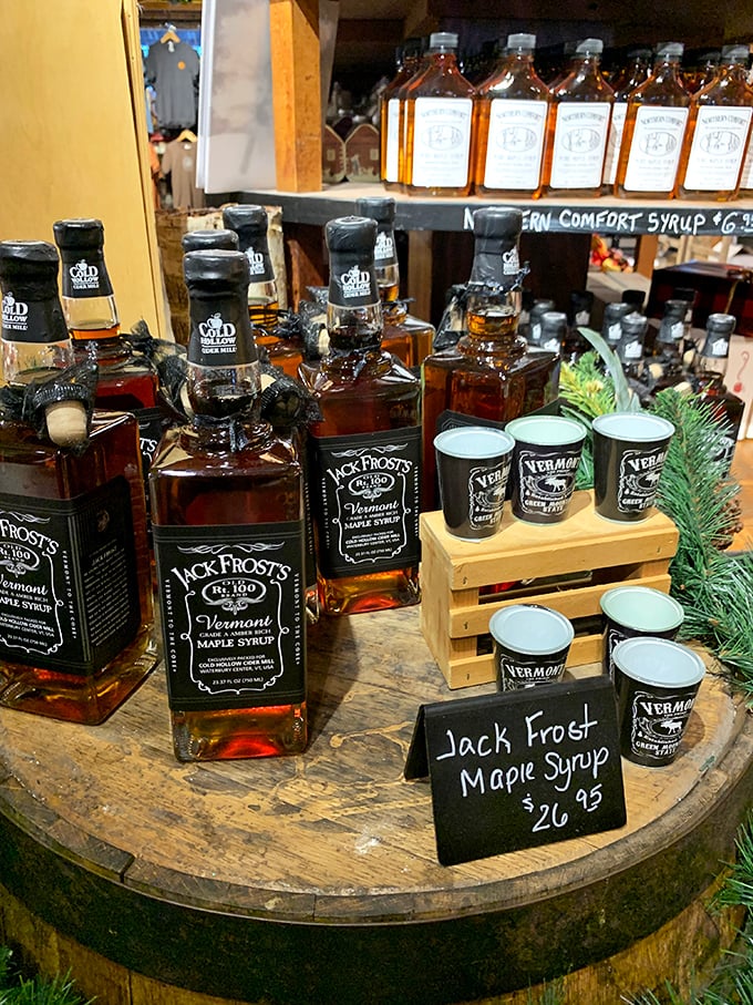 Maple syrup galore! Jack Frost nipping at your nose? Warm up with these bottles of liquid gold.