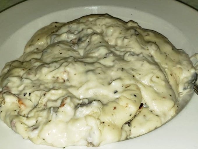 Comfort food alert! These biscuits and gravy are like a warm hug from your grandma, if your grandma was a culinary genius.