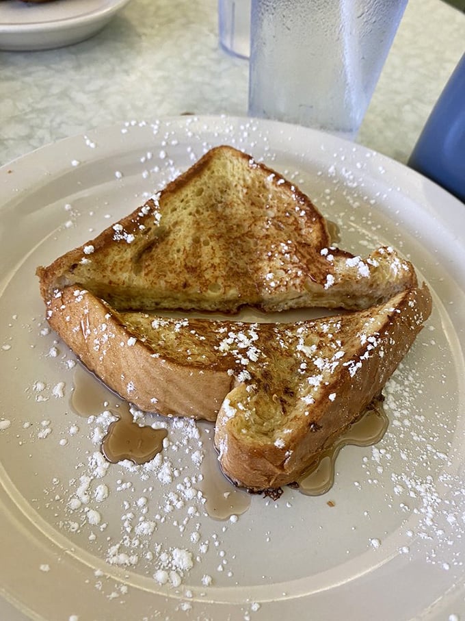 French toast fantasy! This golden-brown beauty is so good, it might make you say 