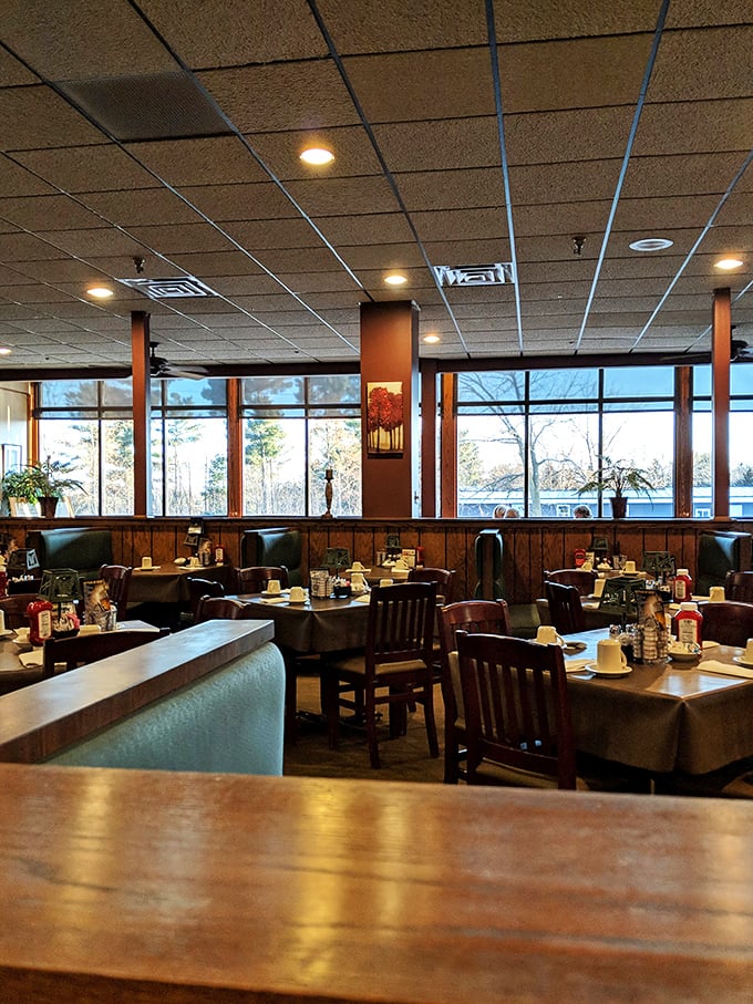 Where everybody knows your name... or at least your favorite breakfast order. Cozy booths and warm wood tones set the stage for morning magic.