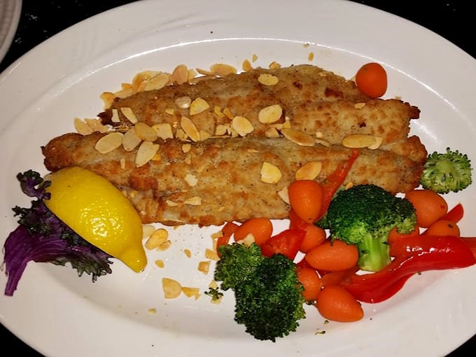 Golden-crusted perfection! This almond-encrusted walleye is like the Beyoncé of freshwater cuisine – flawless and ready to steal the show.