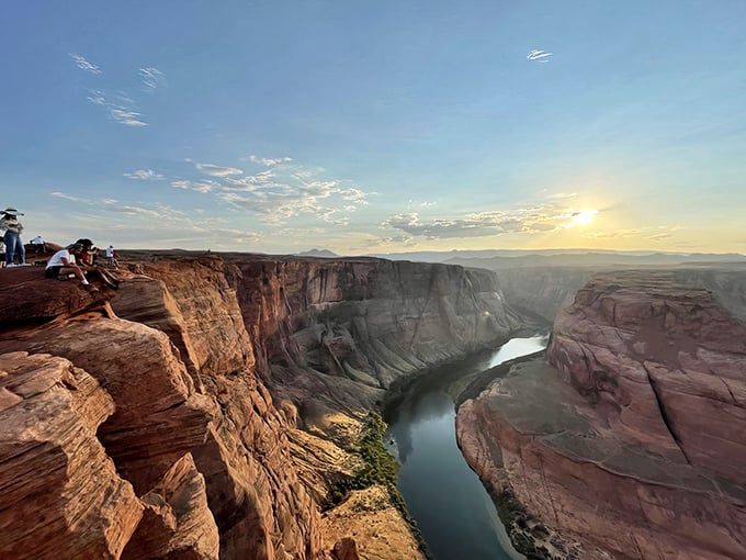 Nature's own amphitheater, where the Colorado River takes center stage. Vertigo sufferers, you've been warned!