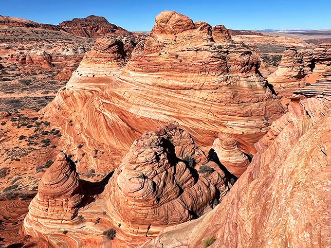 Nature's own color swatch book. These vibrant cliffs would make even Pantone jealous.