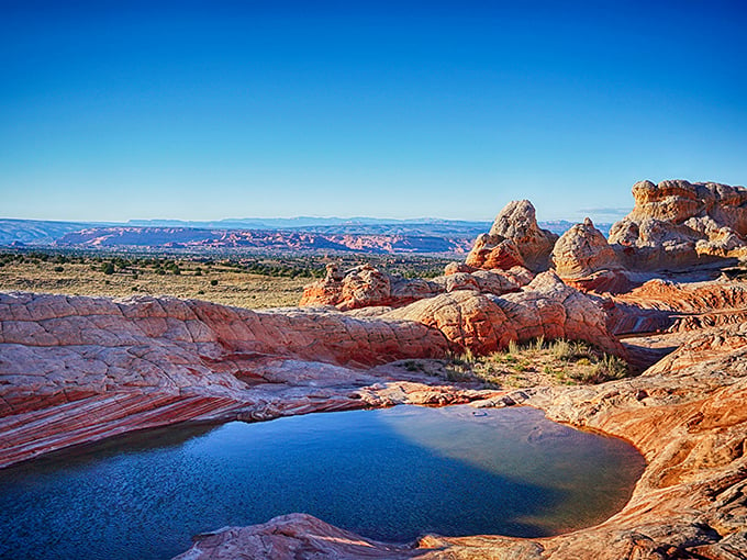 Layers upon layers of geological eye candy. It's like the Earth decided to bake a giant, colorful layer cake.