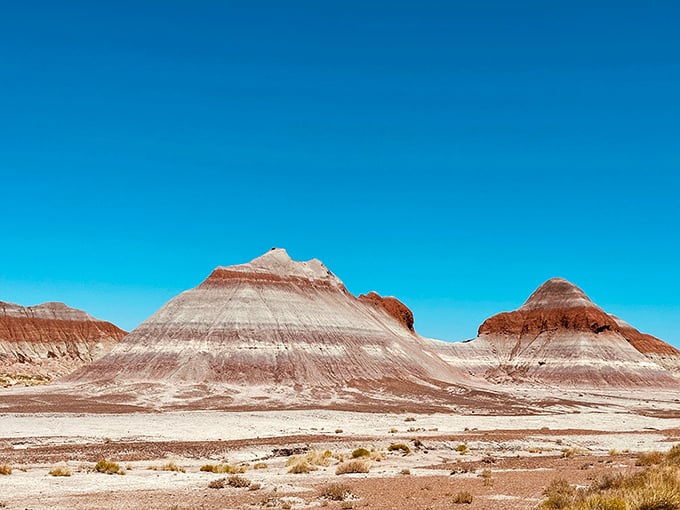 Nature's own color palette splashed across the landscape. It's like God took a watercolor class and got carried away.