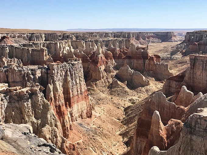 Layer upon layer of geological history, served up with a side of solitude. It's the introvert's dream canyon!