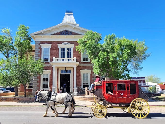 Step into the 1880s courtroom and channel your inner frontier lawyer. Just leave the six-shooter at home – they're strict about that now.