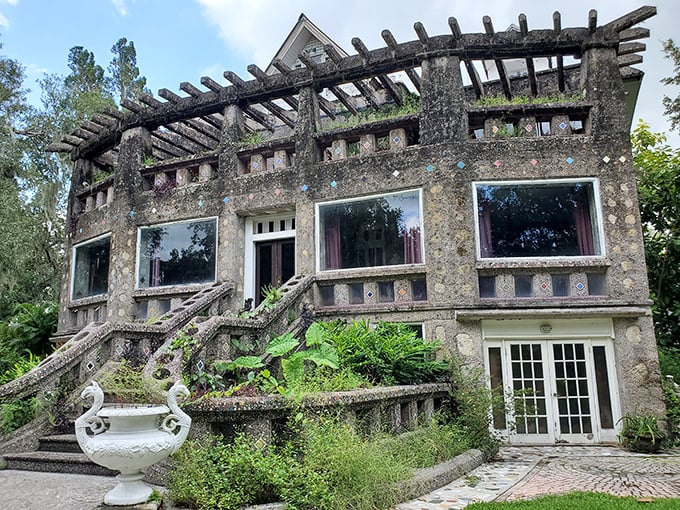 Adulting, but make it fun! This house has slides instead of stairs and a rotating floor for 360° views.