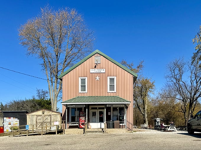 Small town, big flavor! The Moonshine Store's burgers are so good, they've put this tiny hamlet on the culinary map.