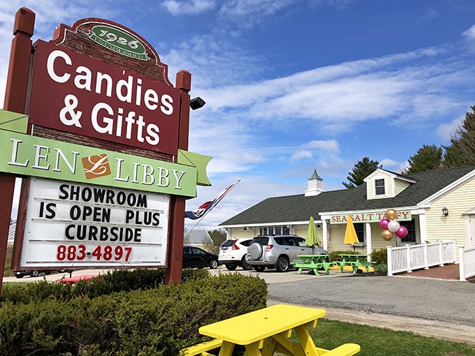 Len Libby's: Home to Lenny, the chocolate moose that puts Willy Wonka's creations to shame.