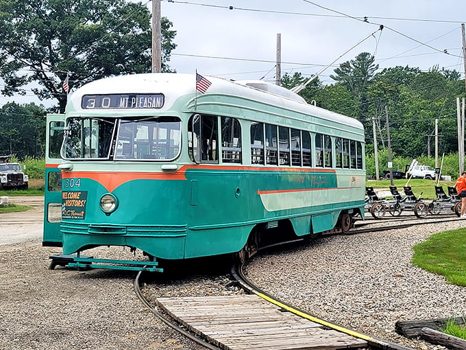 All aboard the nostalgia express! Seashore Trolley Museum: where public transit meets time travel.