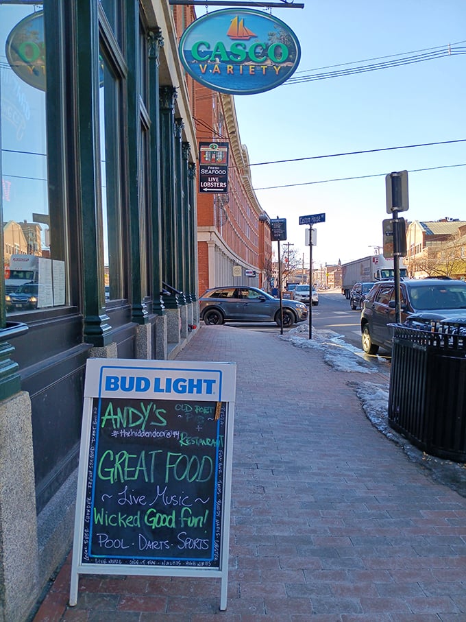 Chalkboard promises and neon signs: Andy's is where great food meets wicked good fun.