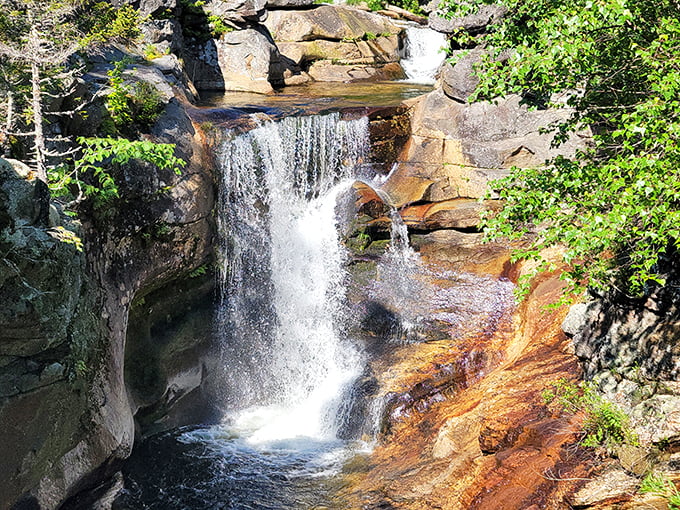 Nature's own sculpture garden. Screw Auger Falls proves that water is the ultimate artist, carving masterpieces into solid rock.