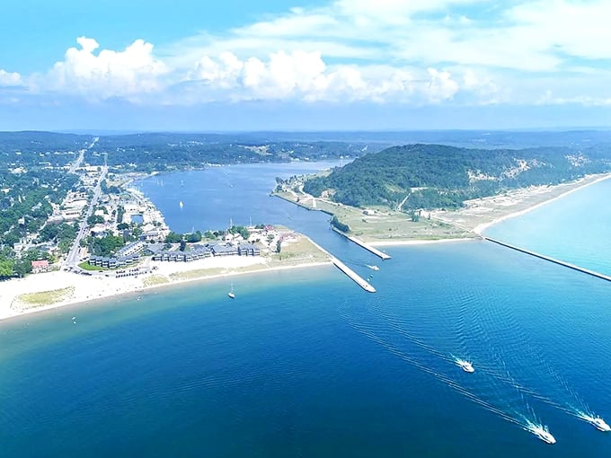 5b fraFrankfort's beach – where the sand meets the sky in a dance as old as time itself. Photo credit: Zillow