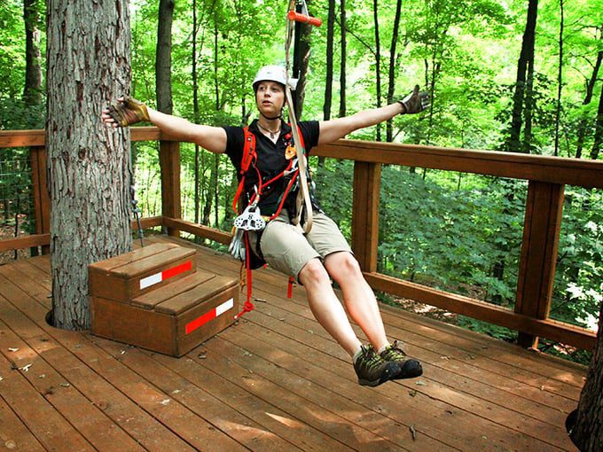 Channel your inner Tarzan (minus the loincloth) on ZipZone's thrilling aerial obstacles.