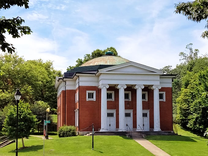 Stately and sinister: The Ridges' impressive architecture belies its chilling past as a mental institution.