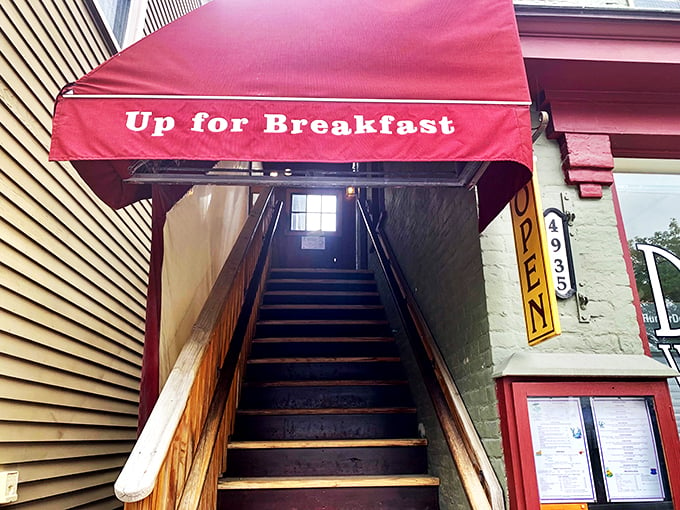 Up For Breakfast: Where "morning person" isn't an oxymoron. This red-awning wonder will have you sprinting up those stairs faster than Rocky.