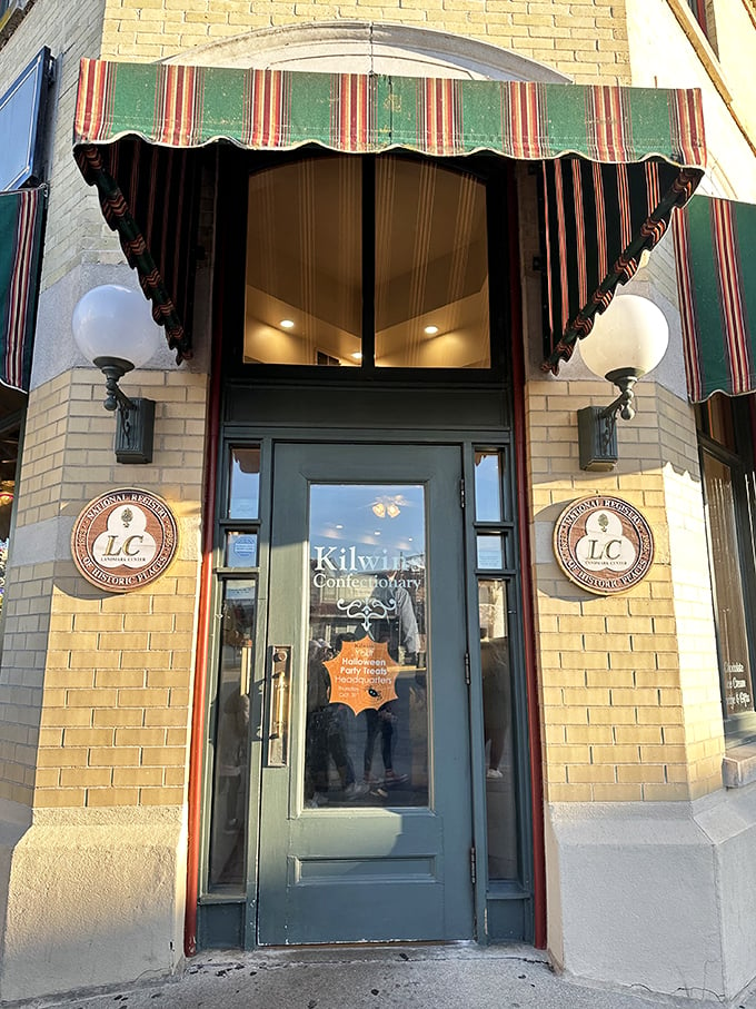 Where fudge dreams come true. Kilwins' window display is a tantalizing preview of the sugary wonders waiting just beyond those doors.