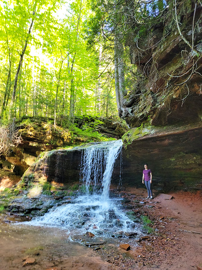 Crystal clear pool at Lost Creek Falls. It's like nature's own infinity pool, minus the pretentious resort crowd and overpriced umbrella drinks.