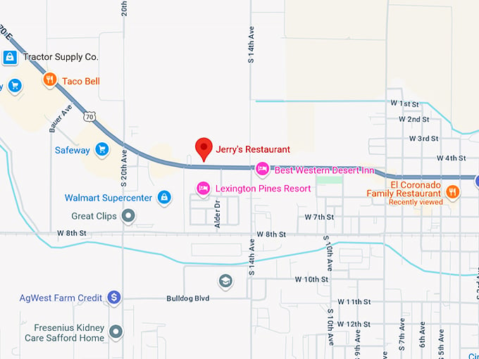 16. jerry's restaurant map