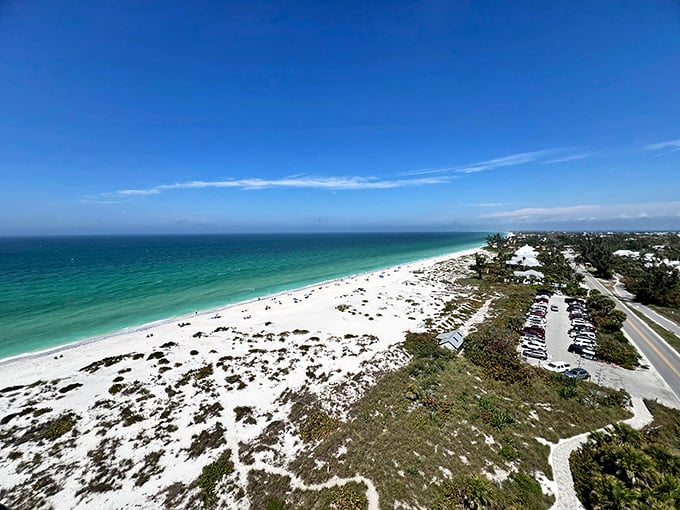 Fifty shades of blue! The Gulf of Mexico puts on a color show that would make Pantone jealous.