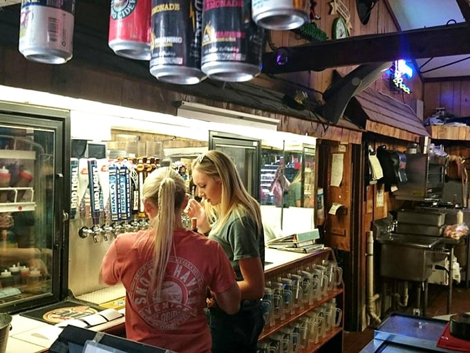 Behind the bar, where liquid happiness is crafted with a smile. These folks know the secret ingredient is always a dash of Southern hospitality.