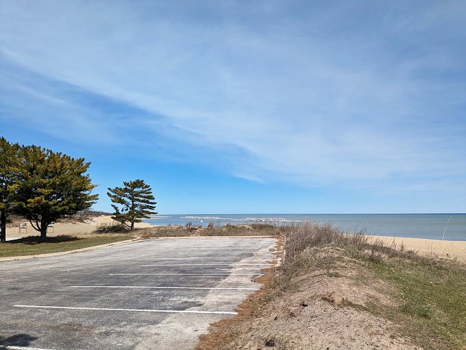 Park and play: Where your car rests while you embark on your Lake Michigan adventure – no sunscreen left behind!